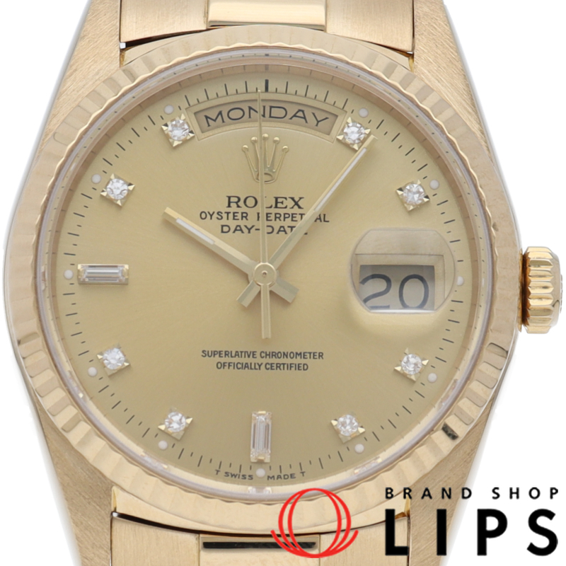 デイデイト ウォッチ 10Pダイヤ OH済