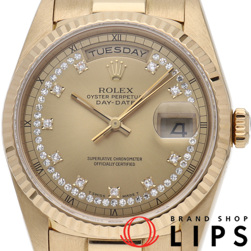 デイデイト ウォッチ ミリヤード ダイヤ 10Pダイヤ