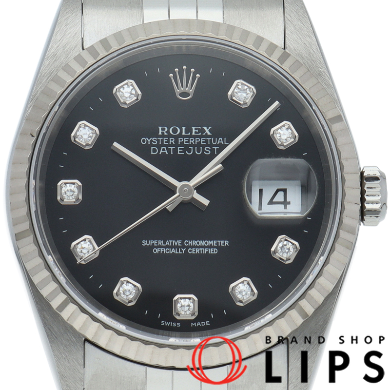 デイトジャスト メンズ時計 10Pダイヤ