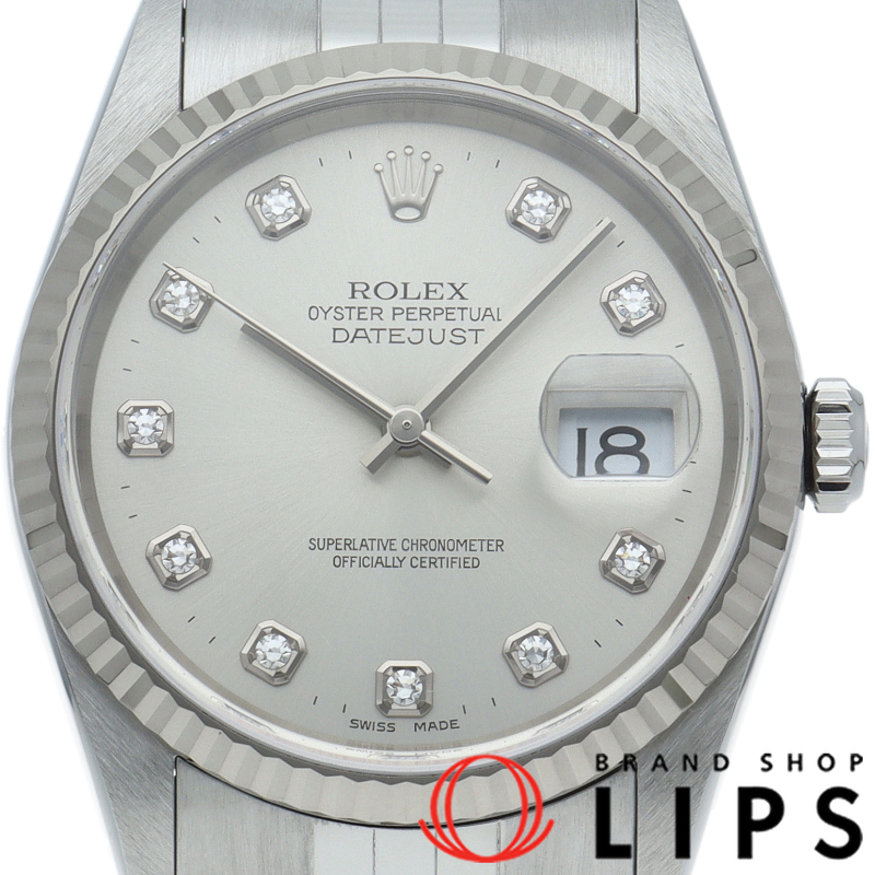 デイトジャスト メンズ時計 10Pダイヤ