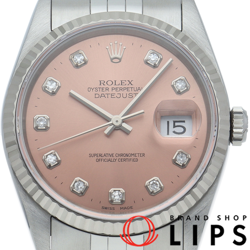 デイトジャスト メンズ時計 10Pダイヤ