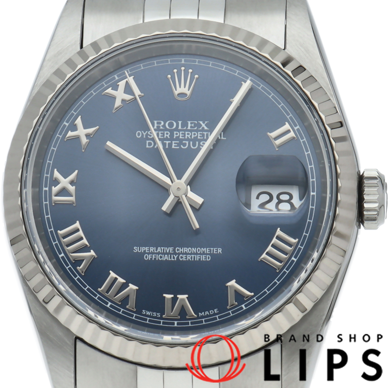 デイトジャスト メンズ時計 ブルー