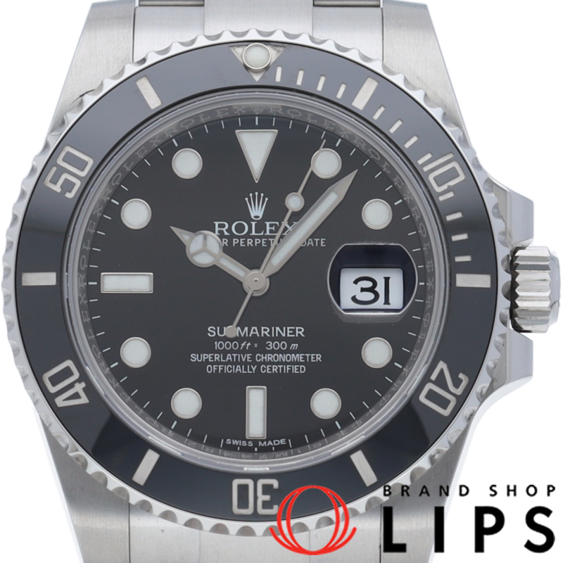 サブマリーナ デイト 鏡面バックル