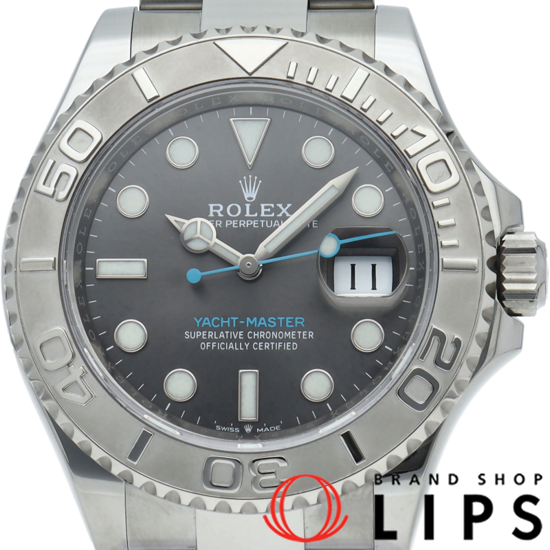 ヨットマスター40 ウォッチ ダークロジウム OH済 現行保証カード