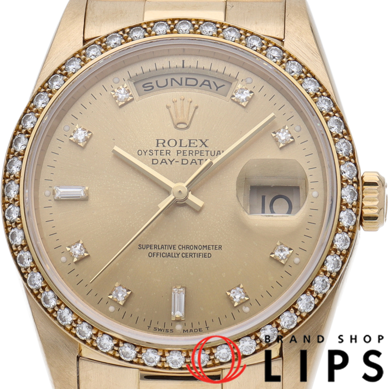 デイデイト ウォッチ 10Pダイヤ ダイヤベゼル