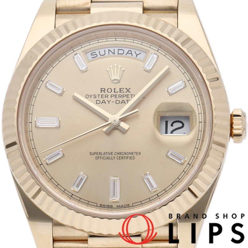 デイデイト 40 ウォッチ 10Pバケットダイヤ