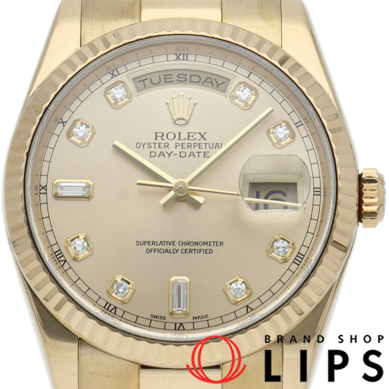 デイデイト36 ウォッチ 10Pダイヤ