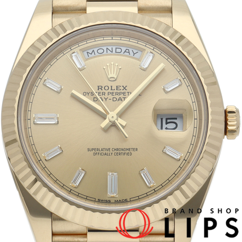 デイデイト40 ウォッチ 10Pバケットダイヤ