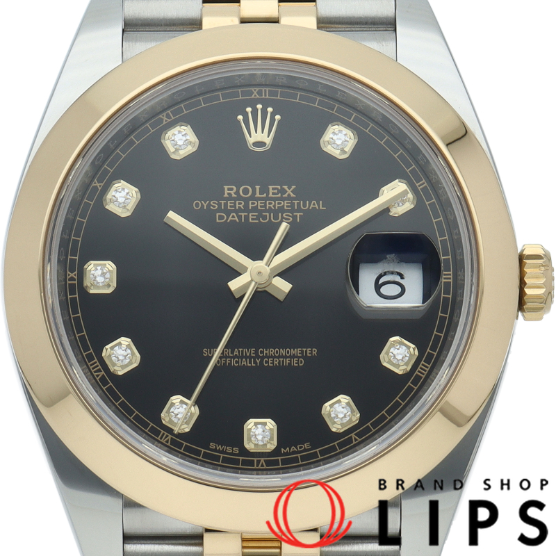 デイトジャスト41 メンズ時計 10Pダイヤ ジュビリー OH済