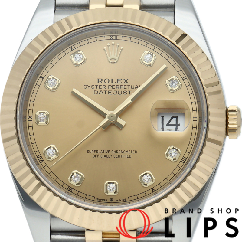 デイトジャスト41 メンズ時計 10Pダイヤ ジュビリー