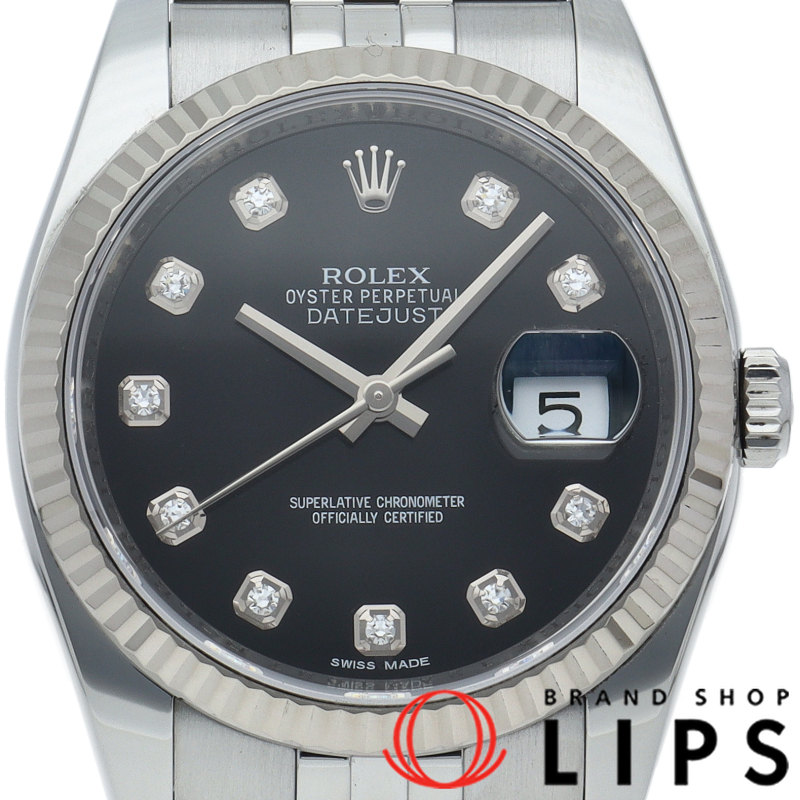 デイトジャスト36 メンズ時計 10Pダイヤ