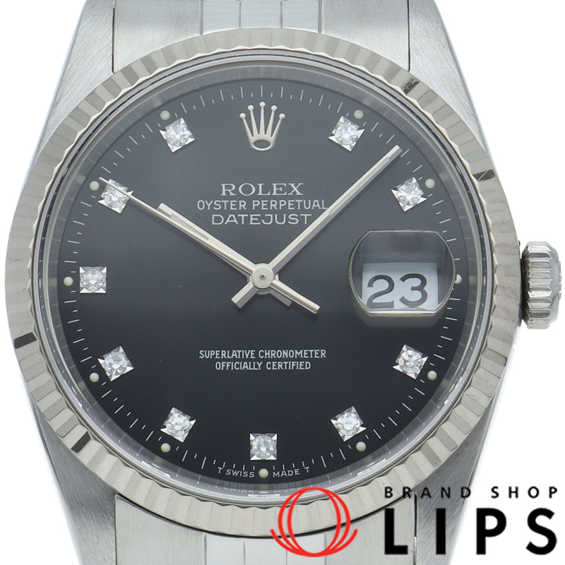 デイトジャスト メンズ時計 10Pダイヤ