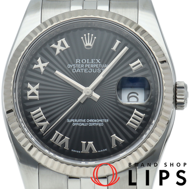 デイトジャスト36 メンズ時計 ジュビリー サンビーム文字盤 OH済