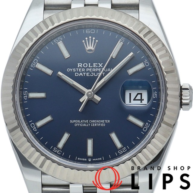 デイトジャスト 41 メンズ時計 ジュビリー ブルー