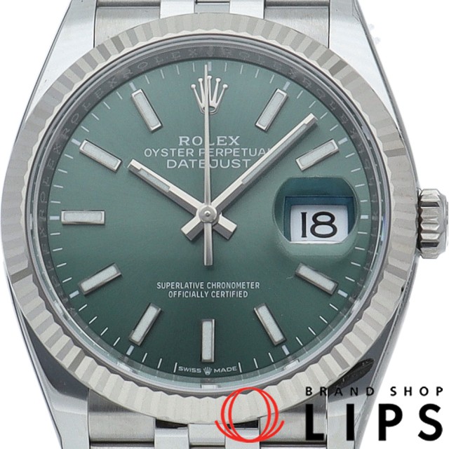 デイトジャスト 36 メンズ時計 ジュビリー グリーン