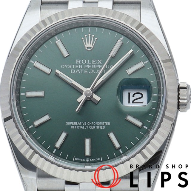 デイトジャスト 36 メンズ時計 ジュビリー ミントグリーン