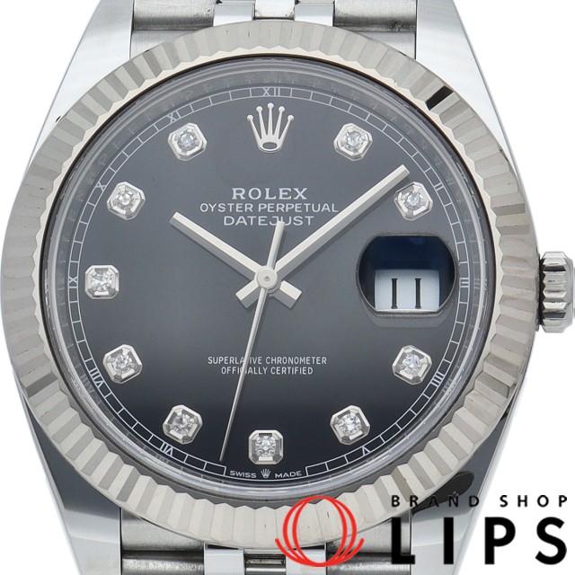 デイトジャスト 41 メンズ時計 10Pダイヤ ジュビリー