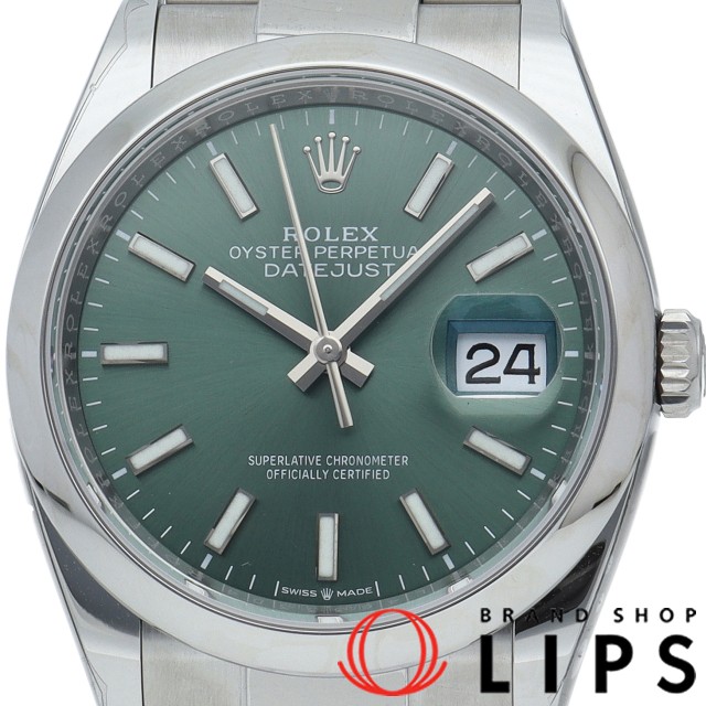 デイトジャスト 36 メンズ時計 ミントグリーン