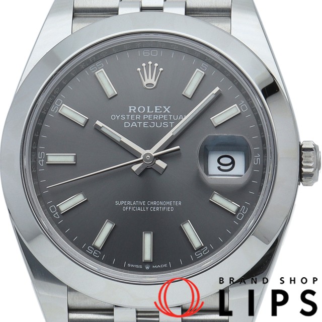 デイトジャスト 41 メンズ時計 ジュビリー グレー