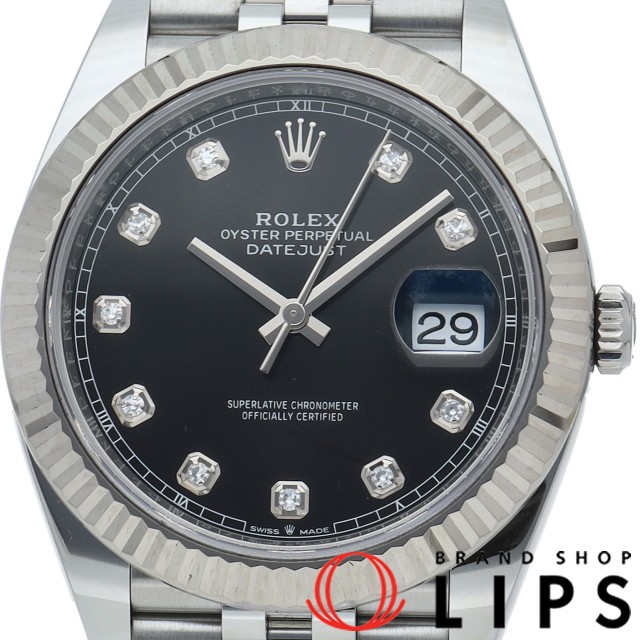 デイトジャスト 41 メンズ時計 10Pダイヤ ジュビリー