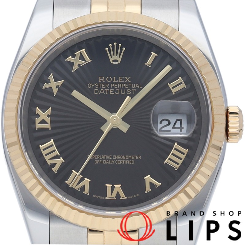 デイトジャスト 36 メンズ時計 サンビーム