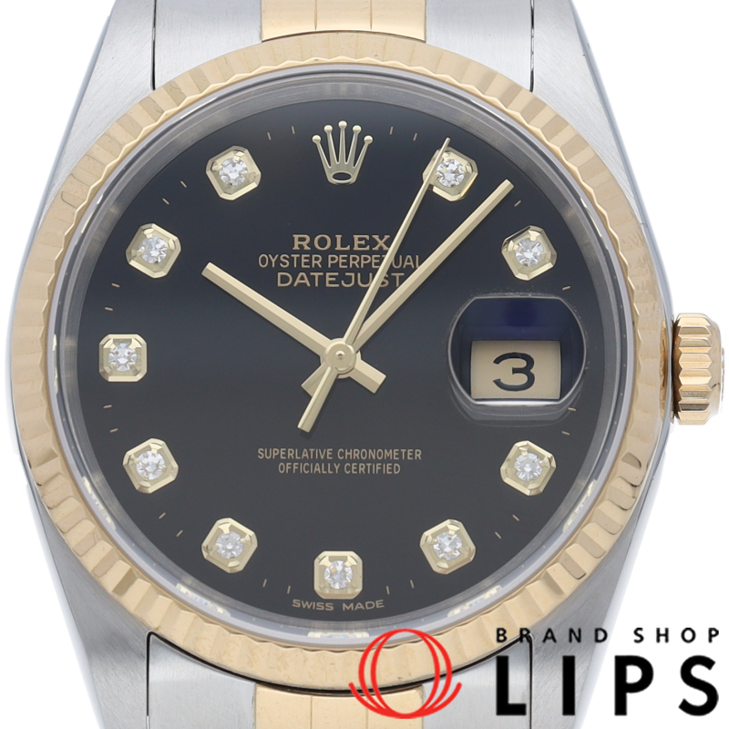 デイトジャスト メンズ時計 10Pダイヤ