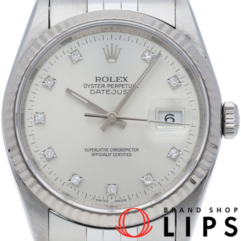 デイトジャスト メンズ時計 10Pダイヤ