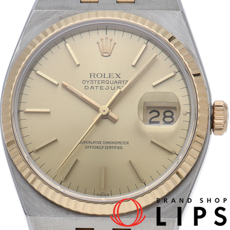 デイトジャスト メンズ時計 オイスター クォーツ