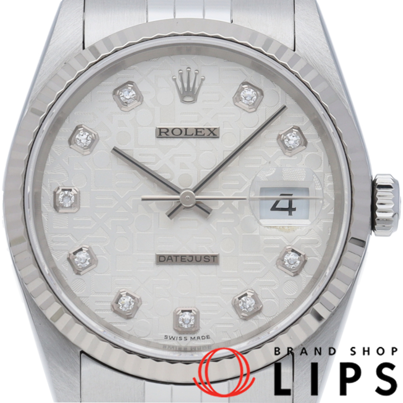 デイトジャスト メンズ時計 10Pダイヤ コンピューター