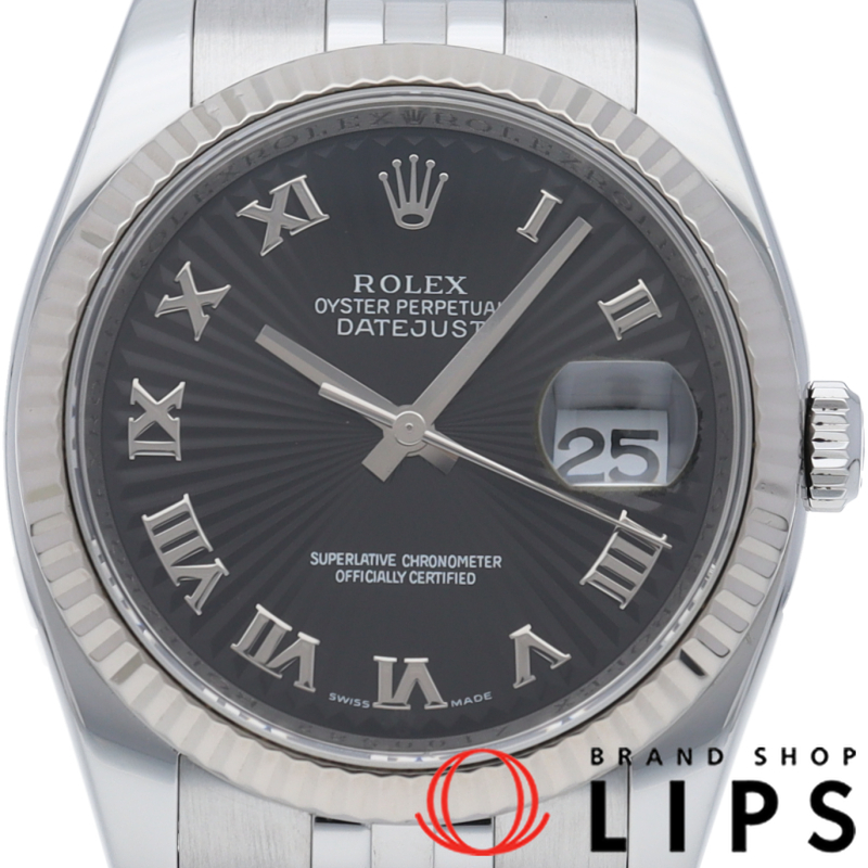 デイトジャスト 36 メンズ時計 サンビーム