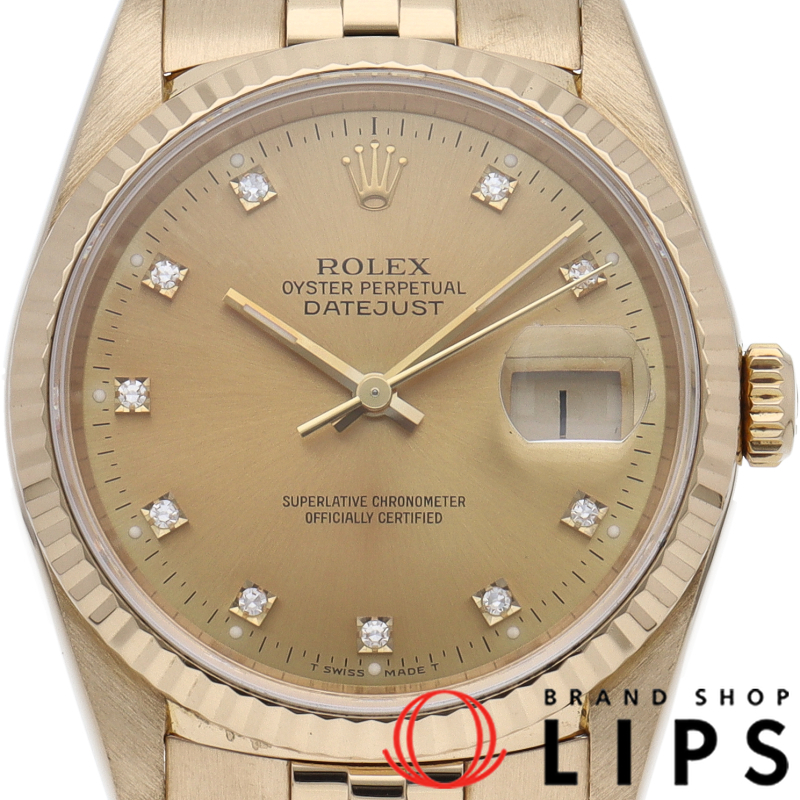 デイトジャスト メンズ時計 10Pダイヤ