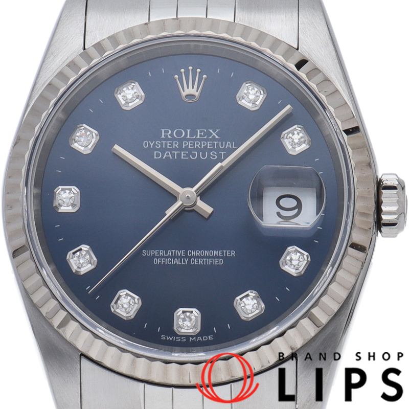 デイトジャスト メンズ時計 10Pダイヤ