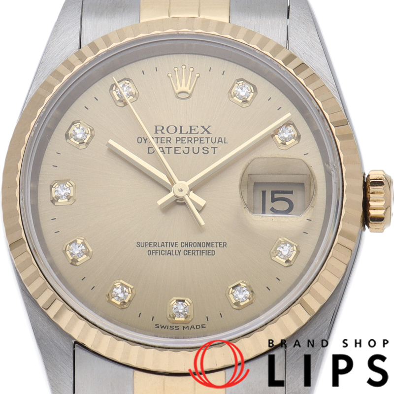 デイトジャスト メンズ時計 10Pダイヤ