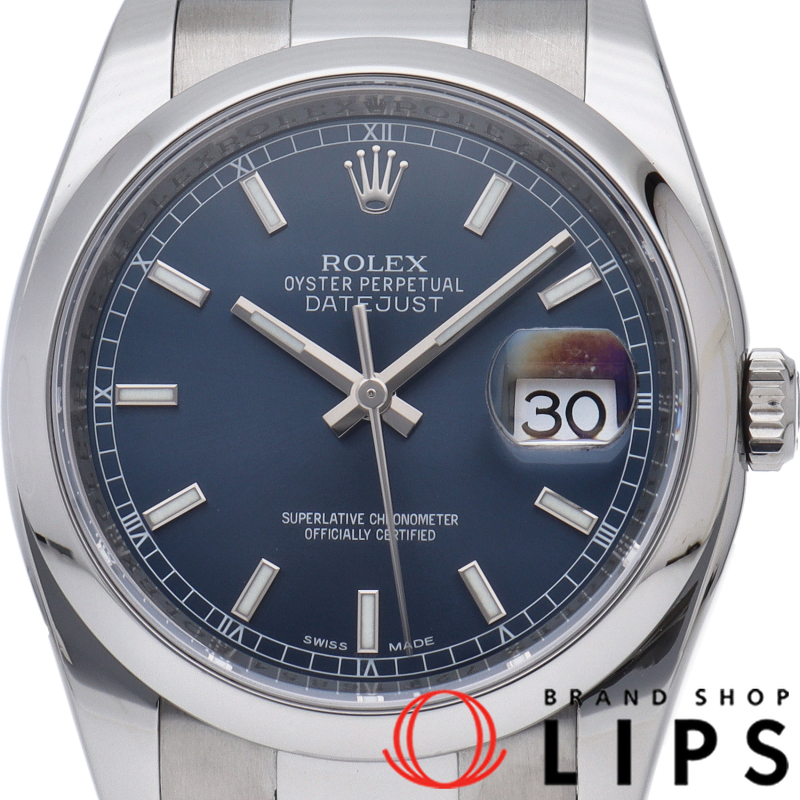 デイトジャスト 36 メンズ時計 ブルー