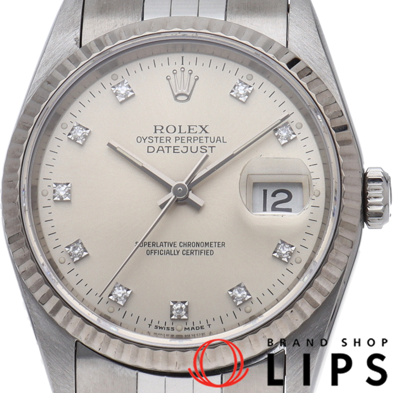 デイトジャスト メンズ時計 10Pダイヤ