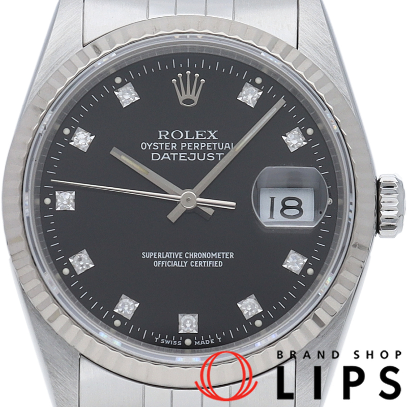 デイトジャスト メンズ時計 10Pダイヤ