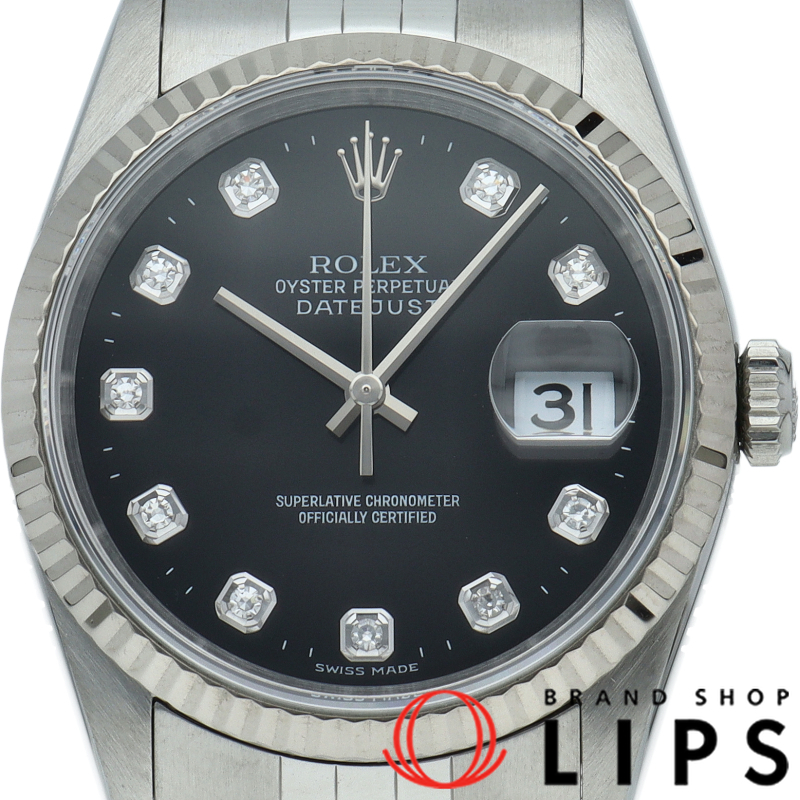 デイトジャスト メンズ時計 10Pダイヤ