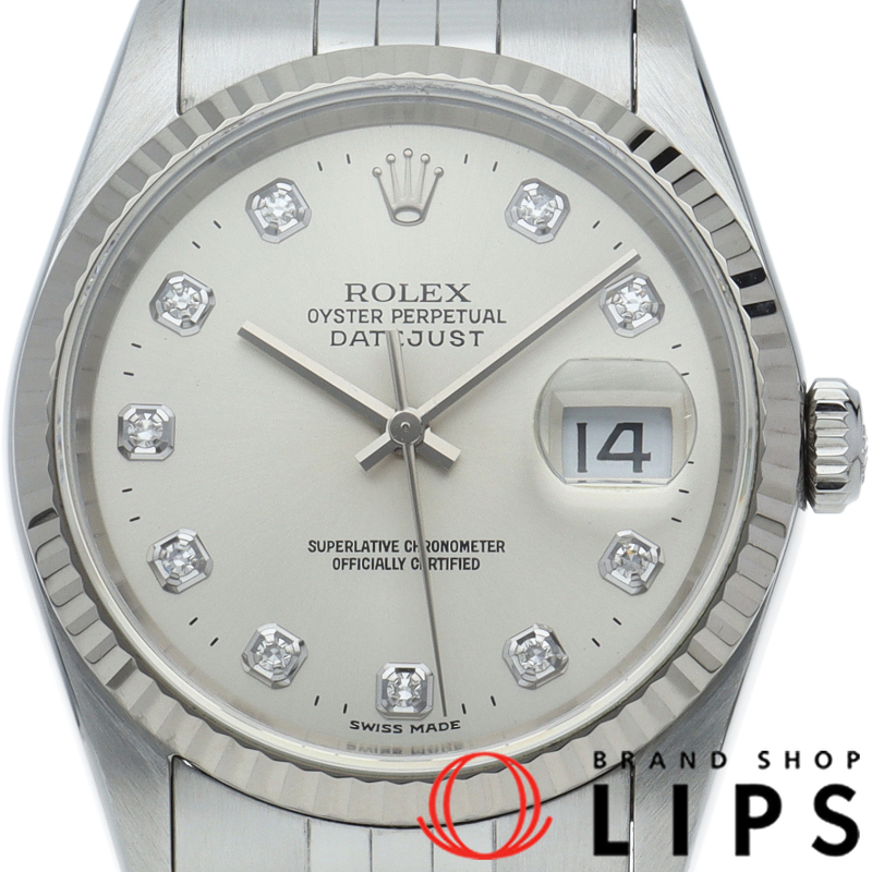 デイトジャスト メンズ時計 10Pダイヤ