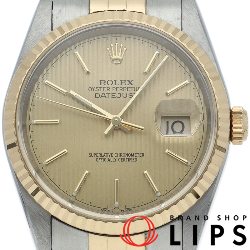 デイトジャスト メンズ時計 タペストリー文字盤