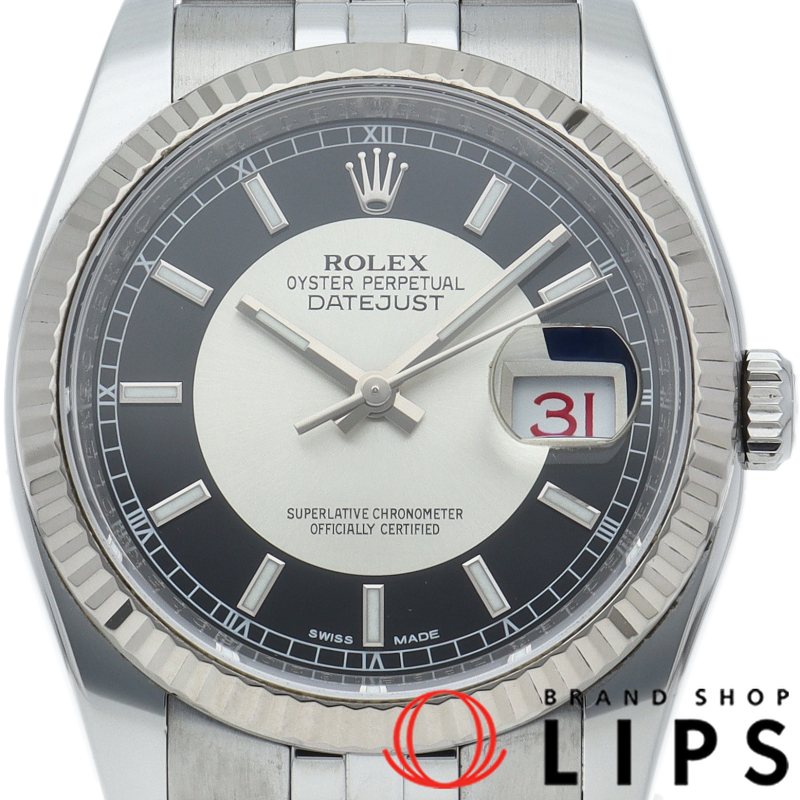 デイトジャスト36 メンズ時計 ジュビリー 2トーンカラー