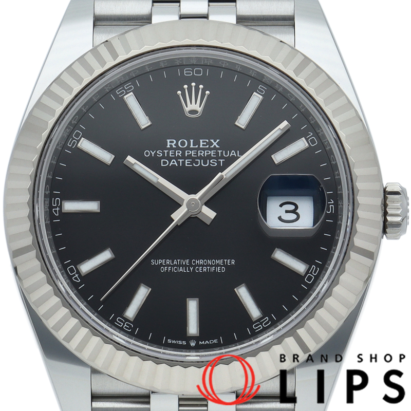 デイトジャスト41 メンズ時計 ジュビリー ブラック