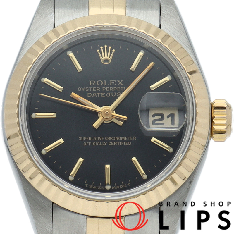 デイトジャスト レディース時計 ブラック OH済