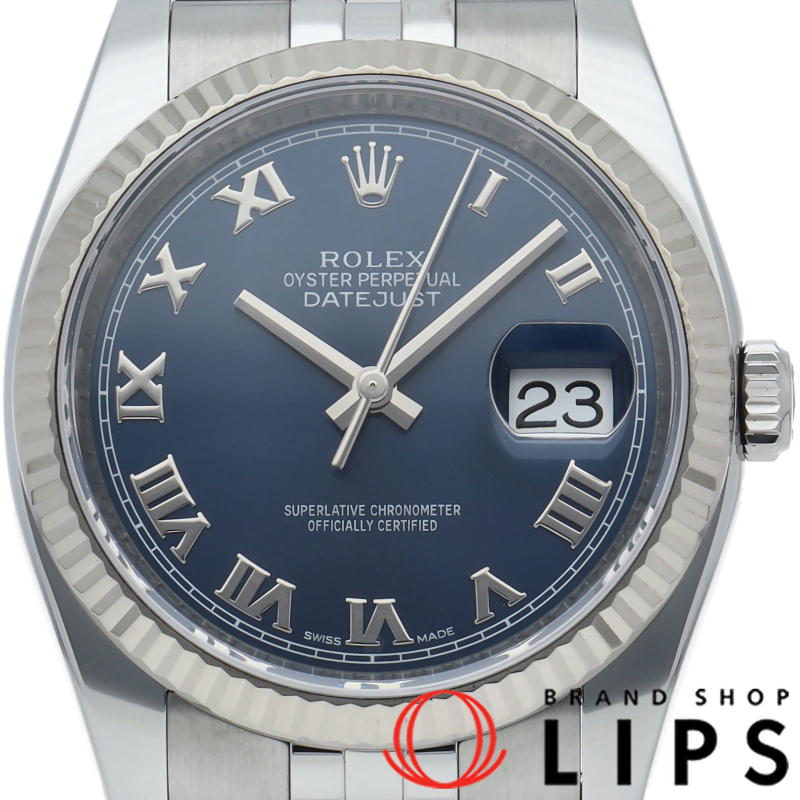 デイトジャスト36 メンズ時計 ジュビリー ブルー