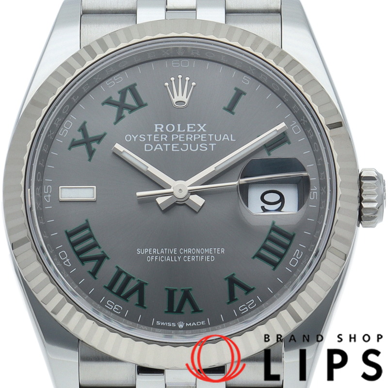 デイトジャスト36 メンズ時計 ジュビリー スレートローマン ウィンブルドン