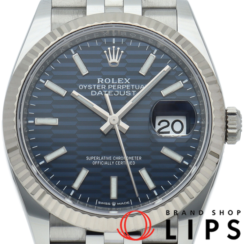 デイトジャスト36 メンズ時計 ジュビリー フルーテッドモチーフ文字盤