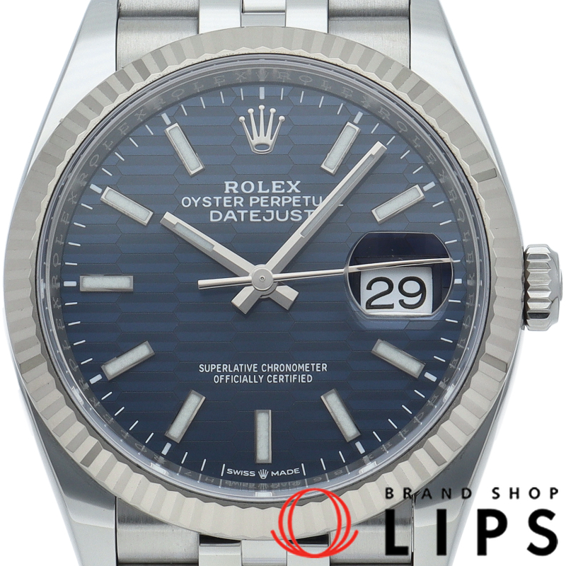 デイトジャスト36 メンズ時計 ジュビリー フルーテッドモチーフ文字盤