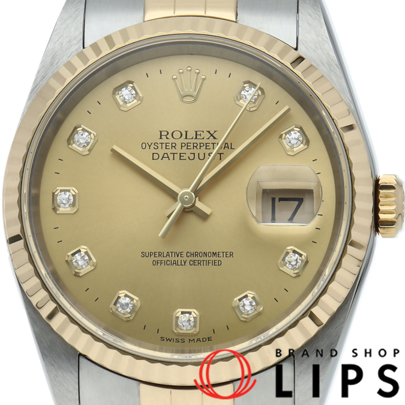 デイトジャスト メンズ時計 10Pダイヤ