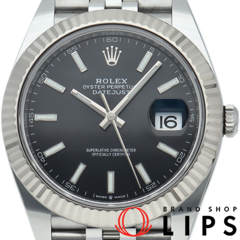 デイトジャスト41 メンズ時計 ジュビリー ブラック