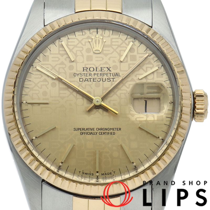 デイトジャスト メンズ時計 トリチウム コンピューター文字盤 アンティーク