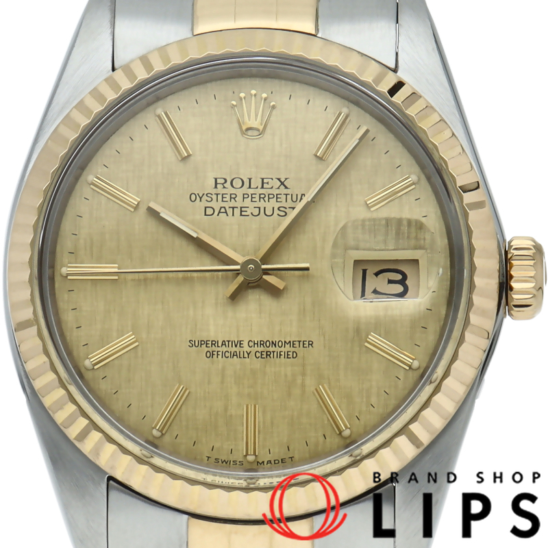 デイトジャスト メンズ時計 トリチウム モザイク文字盤 アンティーク